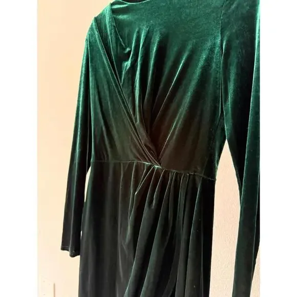 black halo midi dress in green Black Halo Elara Midi Dress in Espresso